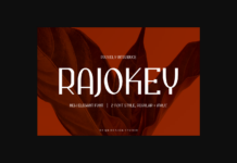 Rajokey Font Poster 1