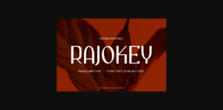 Rajokey Font Poster 1