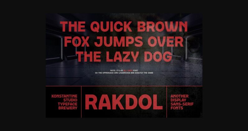 Rakdol Font Poster 4