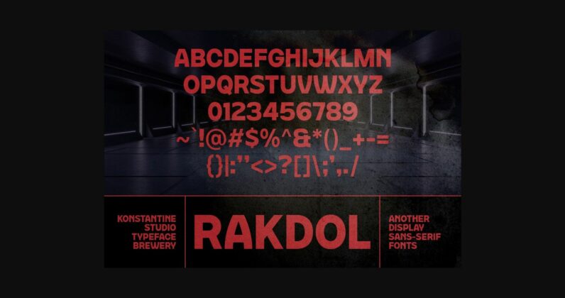 Rakdol Font Poster 5