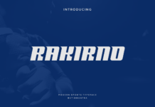 Rakirno Font Poster 1