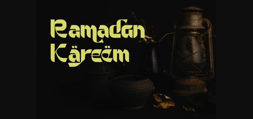 Ramadan Blessing Font Poster 5