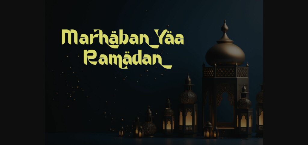 Ramadan Blessing Font Poster 7