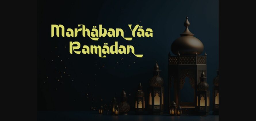 Ramadan Blessing Font Poster 7