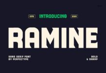 Ramine Font Poster 1