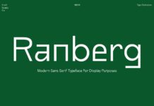 Ranberg Font Poster 1