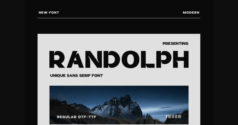 Randolph Font Poster 3