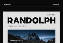 Randolph Font Poster 1