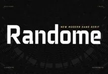 Randome Font Randome Font Poster 1