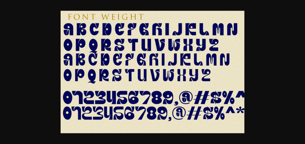 Rangers Thinkers Font Poster 10
