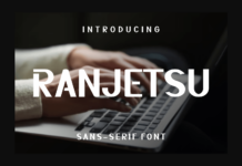 Ranjetsu Font Poster 1