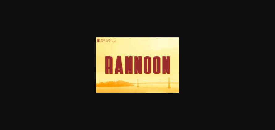 Rannoon Font Poster 3