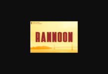 Rannoon Font Poster 1