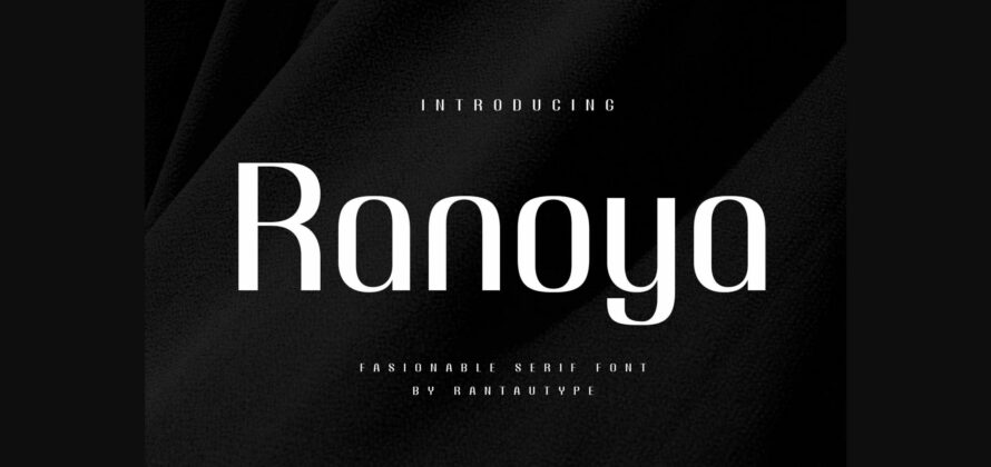 Ranoya Font Poster 3