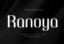 Ranoya Font Poster 1
