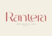 Rantera Font Rantera Font Poster 1