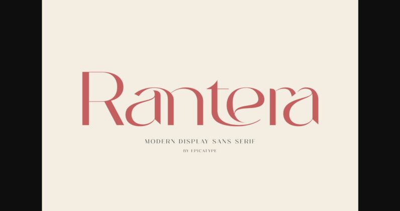 Rantera Font Poster 1