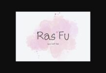Ras Fu Font Poster 1