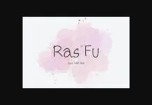 Ras Fu Font Ras Fu Font Poster 1