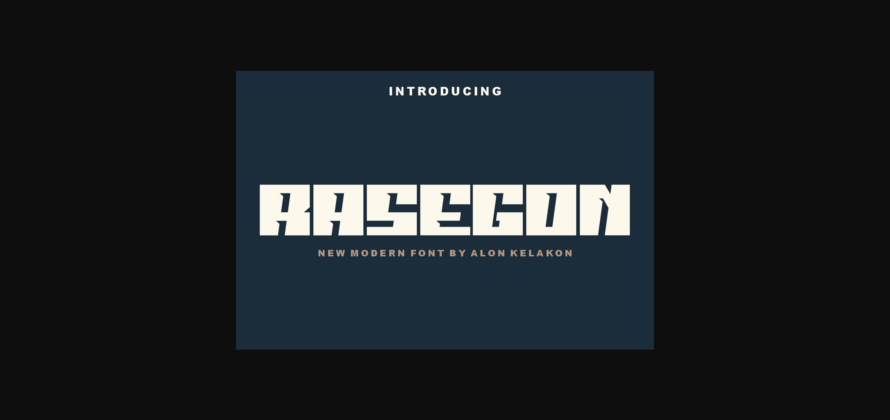 Rasegon Font Poster 3