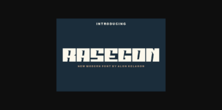 Rasegon Font Poster 1