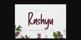 Rashyu Font Poster 1