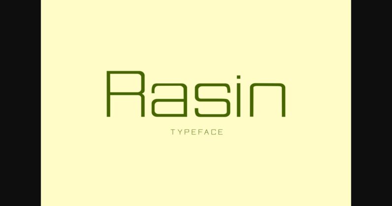 Rasin Font Poster 3