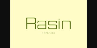 Rasin Font Poster 1