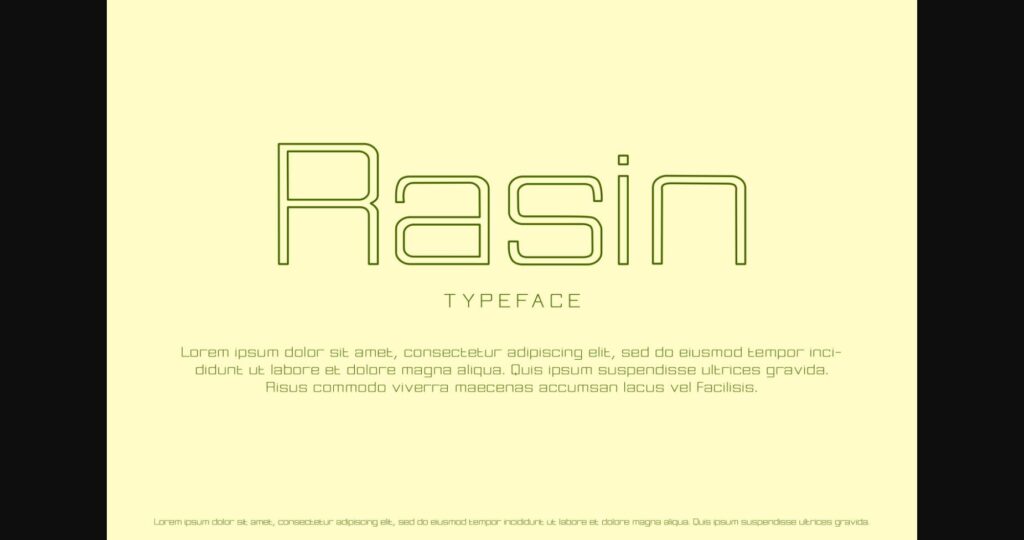 Rasin Font Poster 4