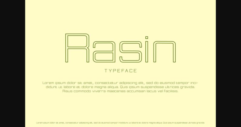 Rasin Font Poster 4