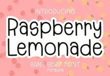 Raspberry Lemonade Font Poster 1