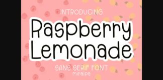 Raspberry Lemonade Font Poster 1