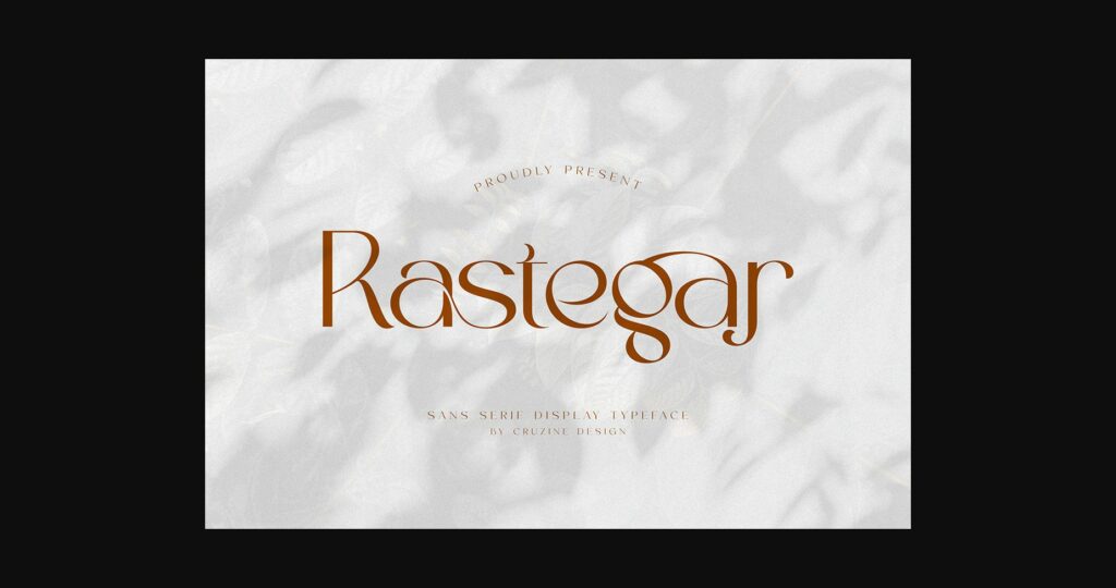 Rastegar Font Poster 3