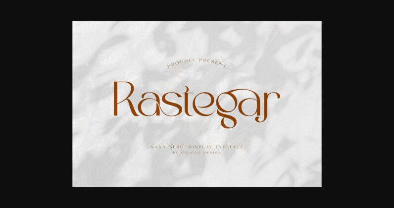 Rastegar Font Poster 3