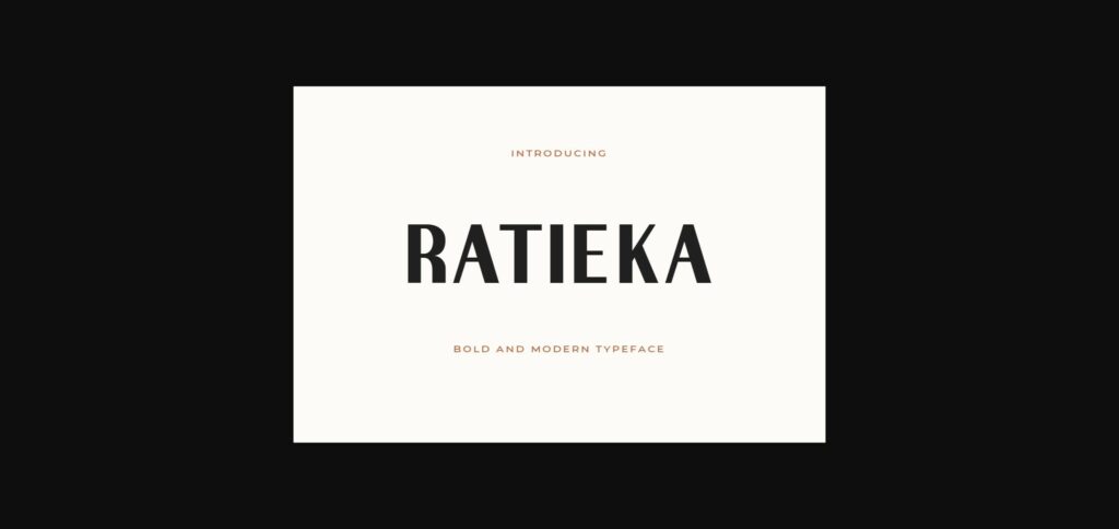 Ratieka Font Poster 3