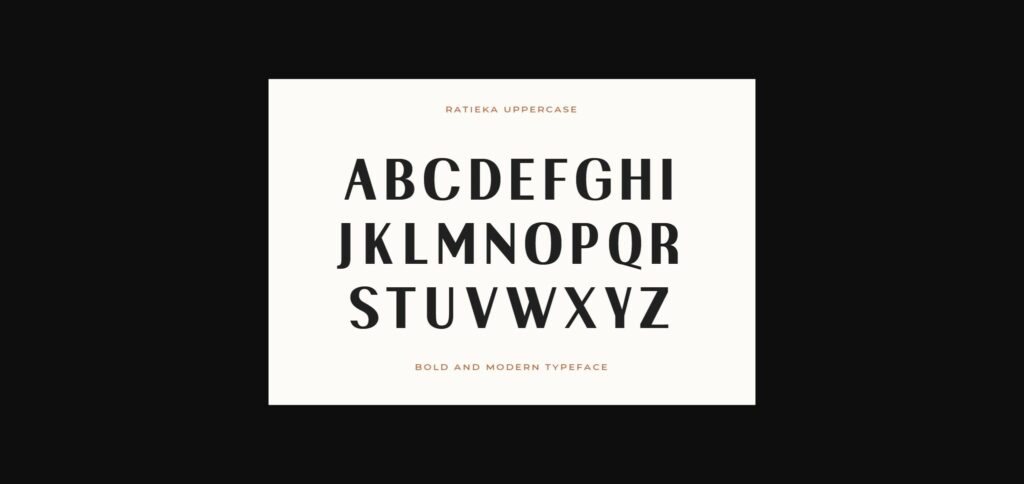 Ratieka Font Poster 9