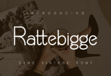 Rattebigge Font Poster 1