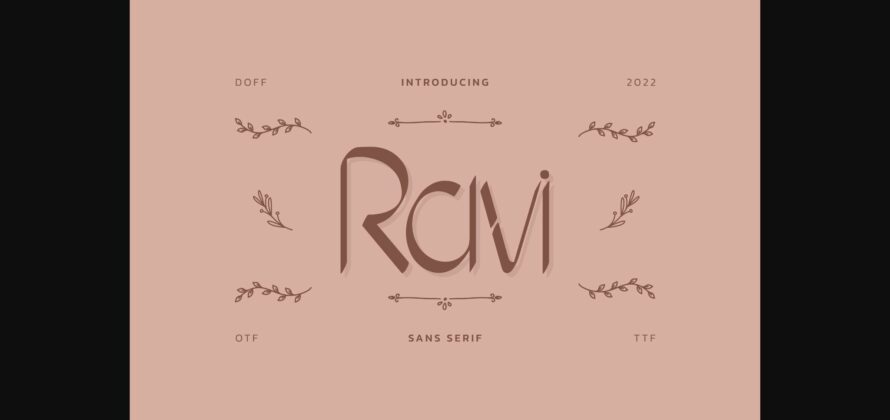 Ravi Font Poster 3