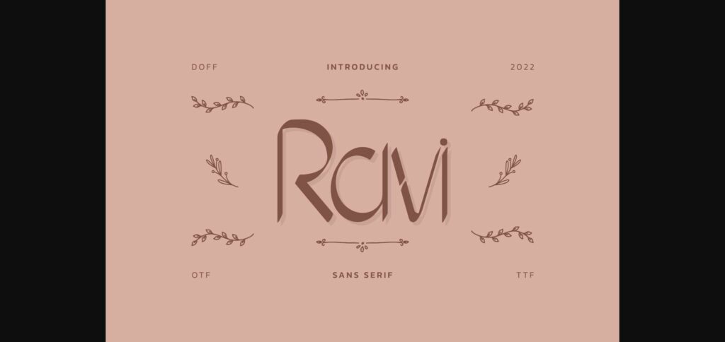 Ravi Font Poster 1