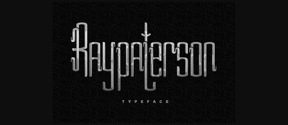 Ray Paterson Font Poster 3