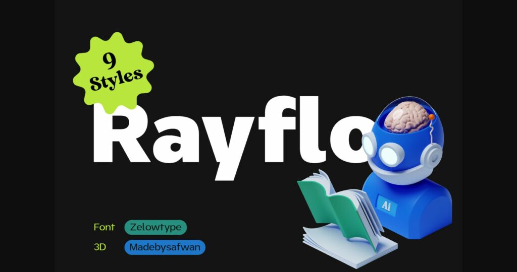 Rayflo Font Poster 1