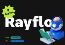 Rayflo Font Poster 1