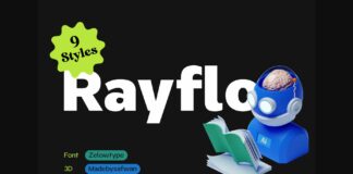 Rayflo Font Poster 1