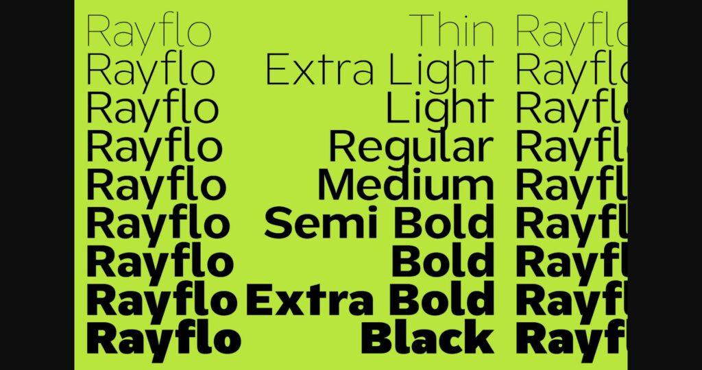 Rayflo Font Poster 9