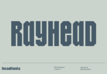 Rayhead Font Poster 1