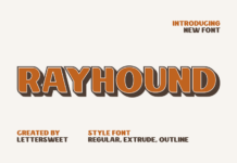 Rayhound Font Poster 1