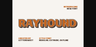 Rayhound Font Poster 1