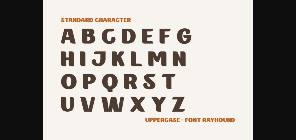 Rayhound Font Poster 4