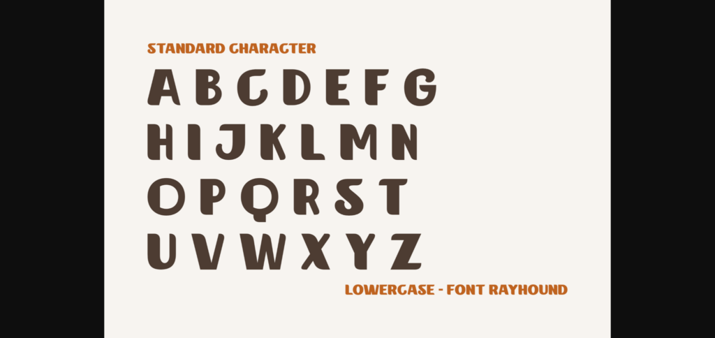 Rayhound Font Poster 5