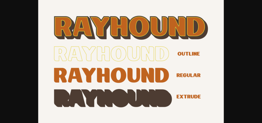 Rayhound Font Poster 9